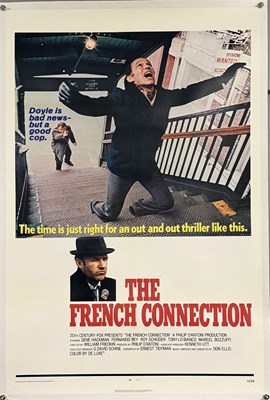 Lot 159 - THE FRENCH CONNECTION (1971) US one sheet film...