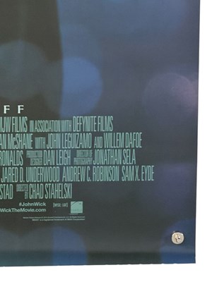 Lot 137 - JOHN WICK (2014) US one sheet, one of the most...