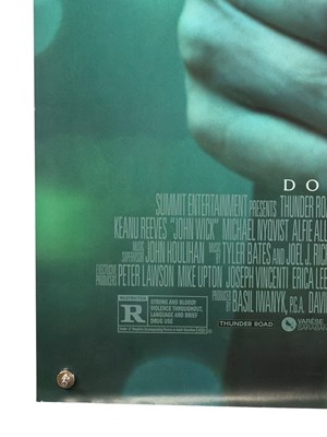 Lot 137 - JOHN WICK (2014) US one sheet, one of the most...