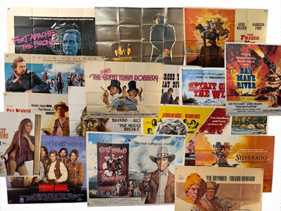 Lot 225 - A corral of Western UK Quad film posters...