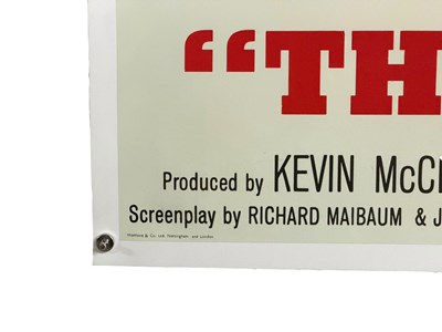Lot 301 - THUNDERBALL (1965) linen-backed UK Quad film...