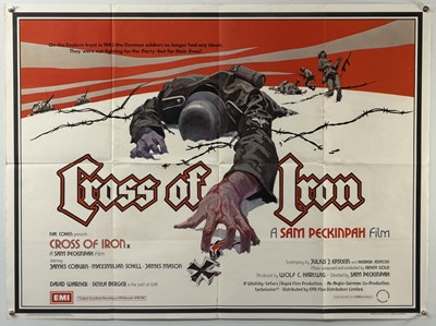 Lot 260 - CROSS OF IRON (1975) UK Quad film poster, folded