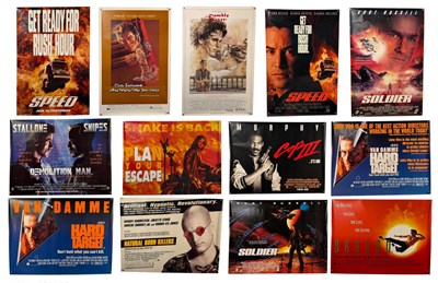 Lot 112 - A group of action film posters comprising:...