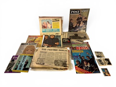 Lot 18 - Box of Beatles memorabilia, including a tagged...