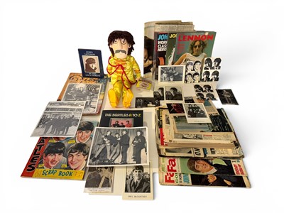 Lot 18 - Box of Beatles memorabilia, including a tagged...