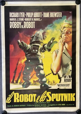 Lot 400 - INVISIBLE BOY (1957) Italian 2 panel Silvano...