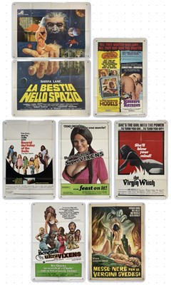 Lot 339 - An orgy of sexploitation film posters...