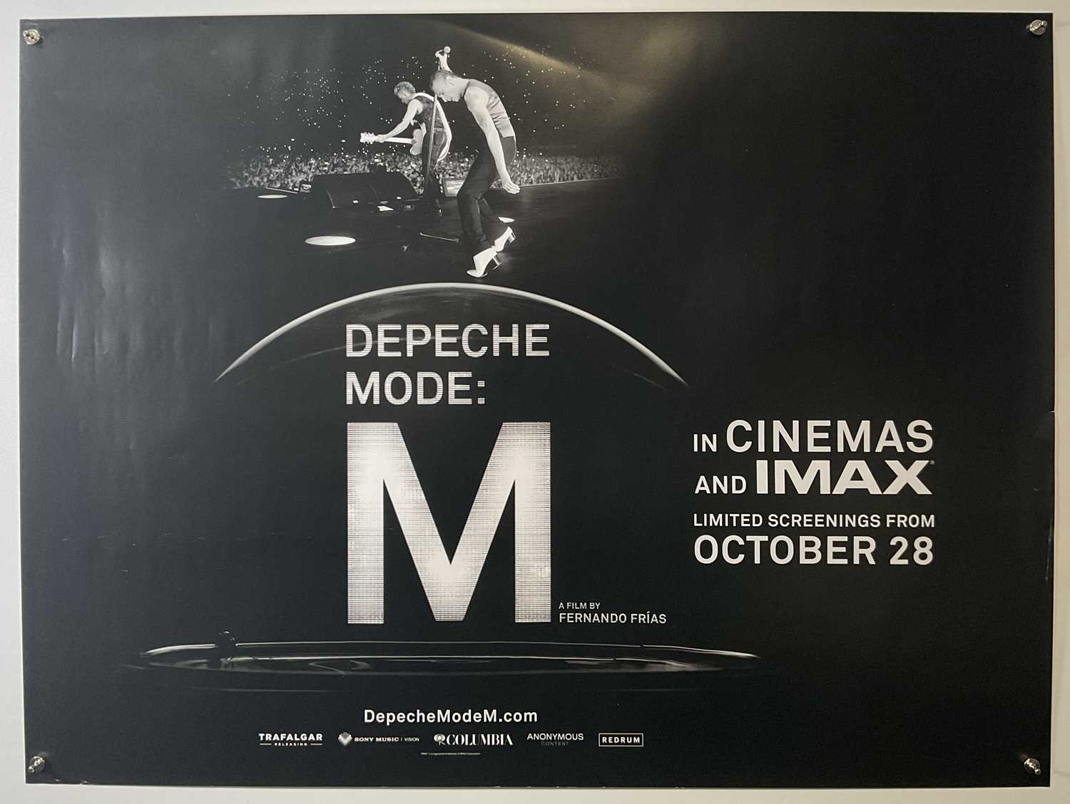 Lot 12 - DEPECHE MODE (2025) UK Quad film poster for...