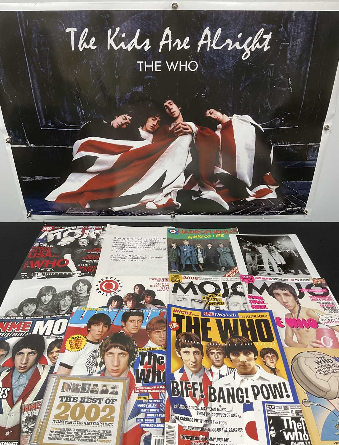 Lot 15 - THE WHO - A collection of mixed memorabilia...