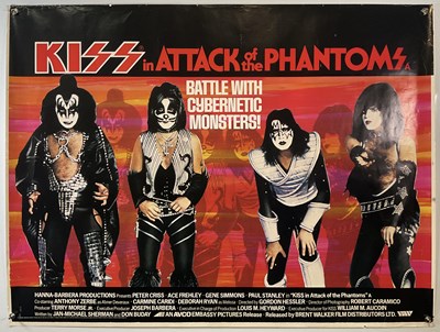 Lot 28 - KISS - ATTACK OF THE PHANTOMS (1979) UK Quad...