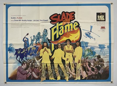 Lot 24 - SLADE IN FILM (1974) UK Quad film poster, folded
