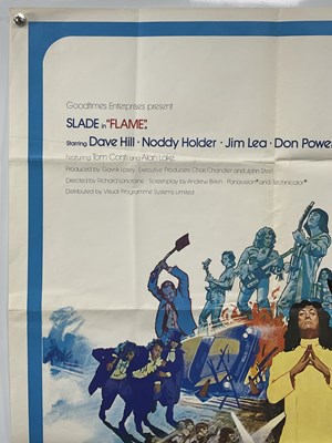 Lot 24 - SLADE IN FLAME (1974) UK Quad film poster, folded