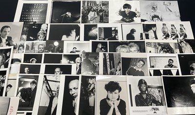 Lot 7 - A collection of music promotional black and...