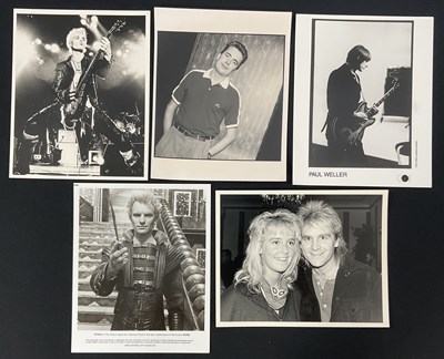 Lot 7 - A collection of music promotional black and...