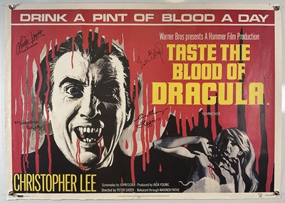 Lot 513 - TASTE THE BLOOD OF DRACULA Commercial poster...