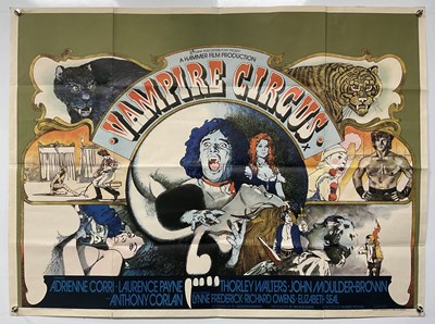 Lot 460 - VAMPIRE CIRCUS (1972) UK Quad film poster,...