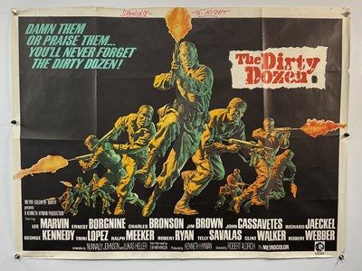Lot 129 - THE DIRTY DOZEN (1967) UK Quad Style B film...