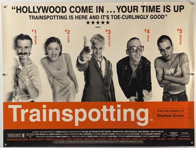 Lot 206 - TRAINSPOTTING (1996) UK Quad film poster, cult...