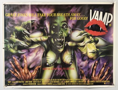 Lot 496 - VAMP (1986) UK Quad film poster, Grace Jones,...