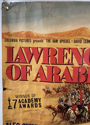 Lot 266 - LAWRENCE OF ARABIA (1962) UK quad film poster,...