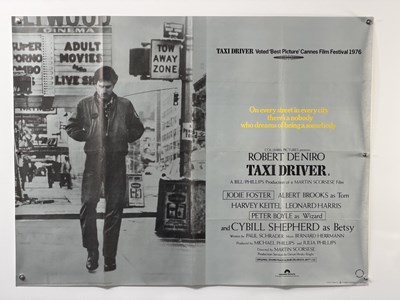 Lot 202 - TAXI DRIVER (1976) UK Quad film poster,...