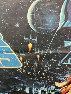 Lot 440 - STAR WARS (1977) UK Quad film poster featuring...