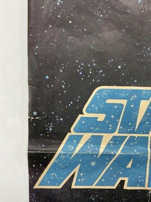 Lot 440 - STAR WARS (1977) UK Quad film poster featuring...