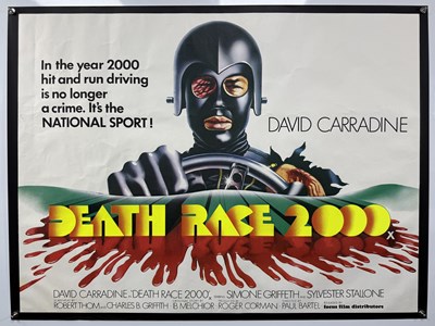 Lot 399 - DEATH RACE 2000 (1975) UK Quad film poster...