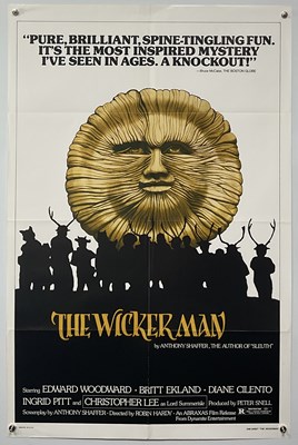 Lot 510 - WICKER MAN (1974) 1978 US one sheet re-release...