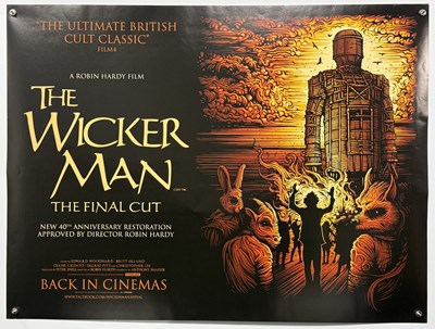 Lot 473 - WICKER MAN UK Quad re-release, Dan Munford art...