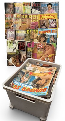Lot 617 - A collection of adult magazines, mixed titles...