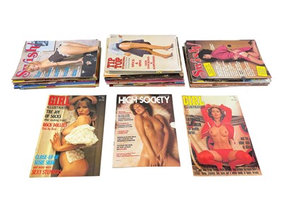 Lot 618 - A collection of adult magazines, mixed titles...