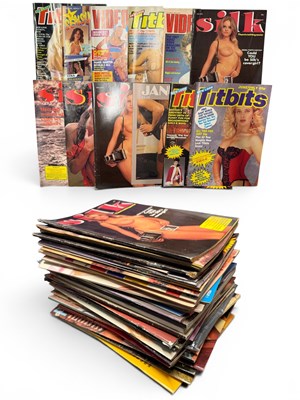 Lot 611 - A collection of adult magazines, mixed titles...