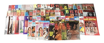 Lot 609 - A collection of mixed adult magazines, various...
