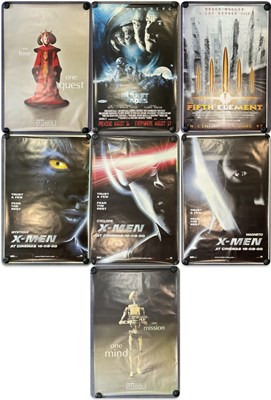 Lot 84 - A selection of bus stop film posters group...
