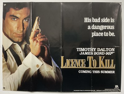 Lot 313 - LICENSE TO KILL (1989) UK Quad film poster,...