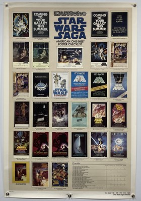 Lot 445 - STAR WARS SAGA POSTER CHECKLIST (1985) Killian...