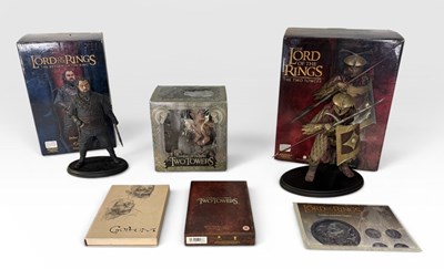 Lot 575 - LORD OF THE RINGS, a pair of statuettes by...