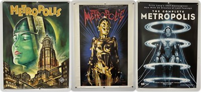 Lot 350 - METROPOLIS (1927) A trio of one-sheet movie...