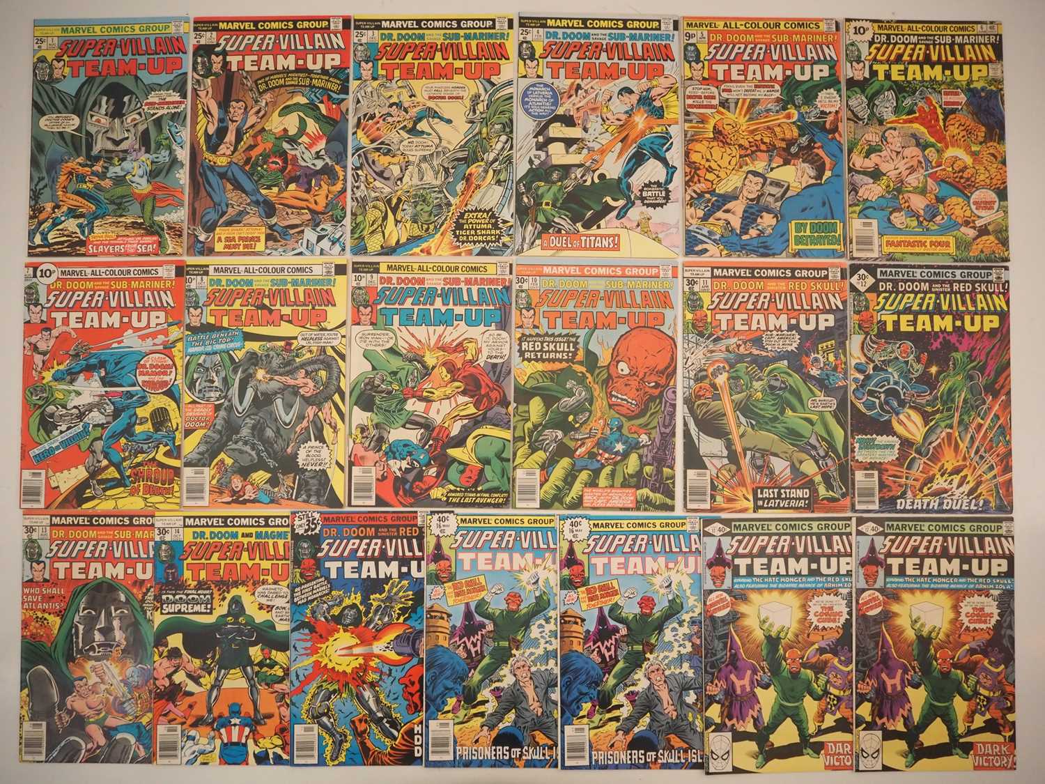 Lot 17 - SUPER-VILLAIN TEAM-UP #1 to 17 (19 in Lot - 2...