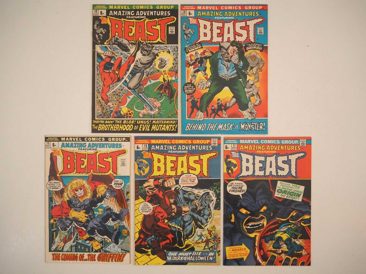 Lot 21 - AMAZING ADVENTURES VOL.2 #13 to 17 (5 in Lot) -...