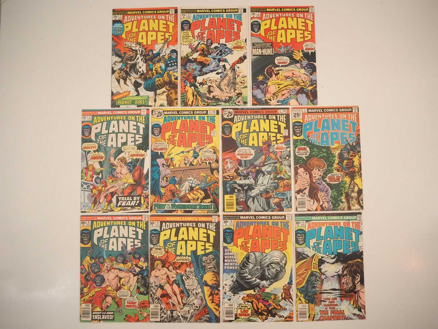 Lot 31 - ADVENTURES ON THE PLANET OF THE APES #1 to 11...