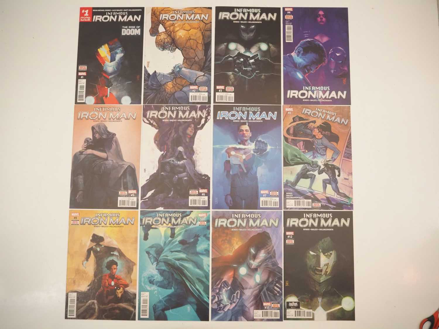 Lot 35 - INFAMOUS IRON MAN #1 to 12 (12 in Lot) -...
