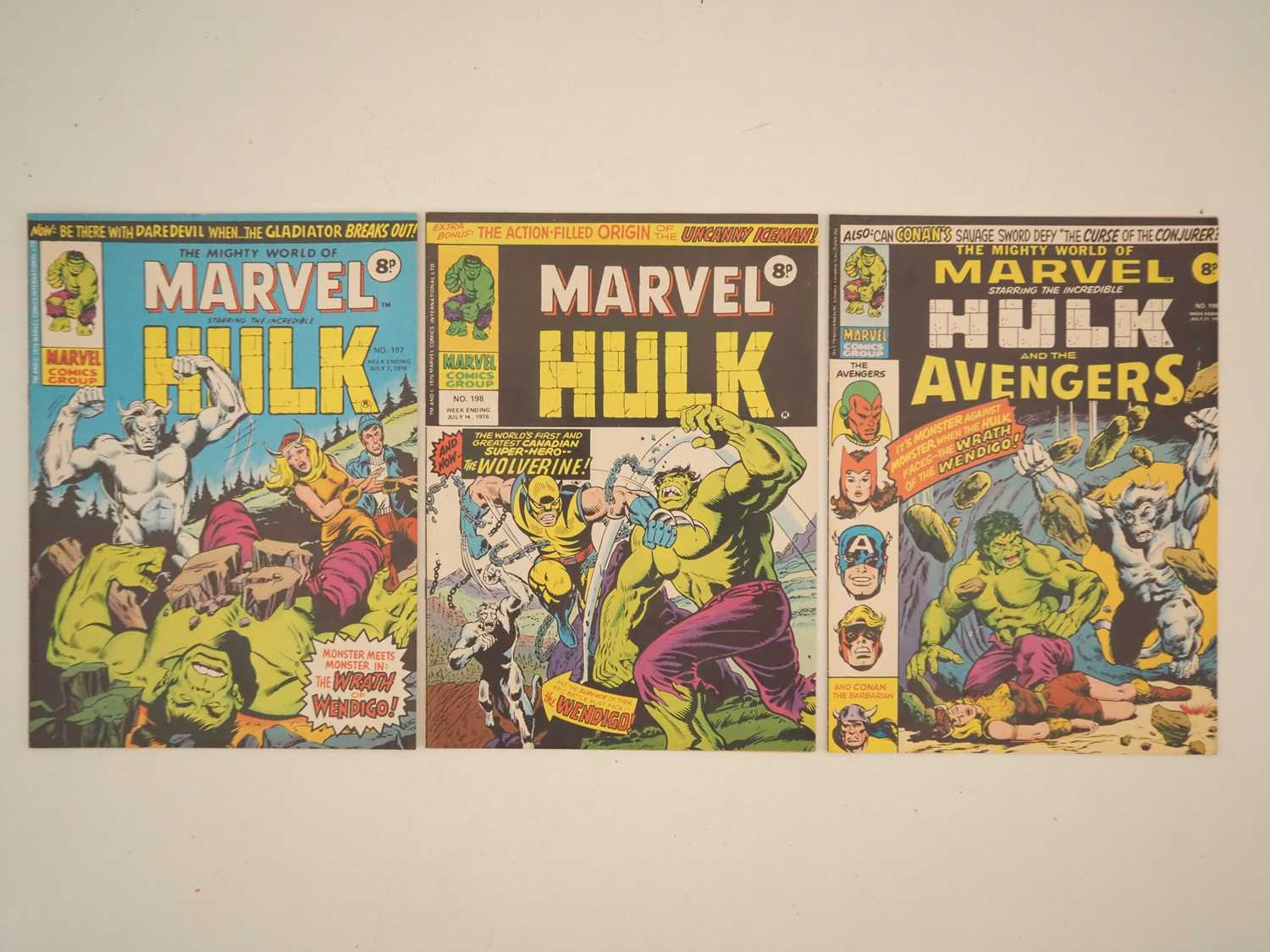 Lot 71 - MIGHTY WORLD OF MARVEL: HULK #197, 198, 199 (3...
