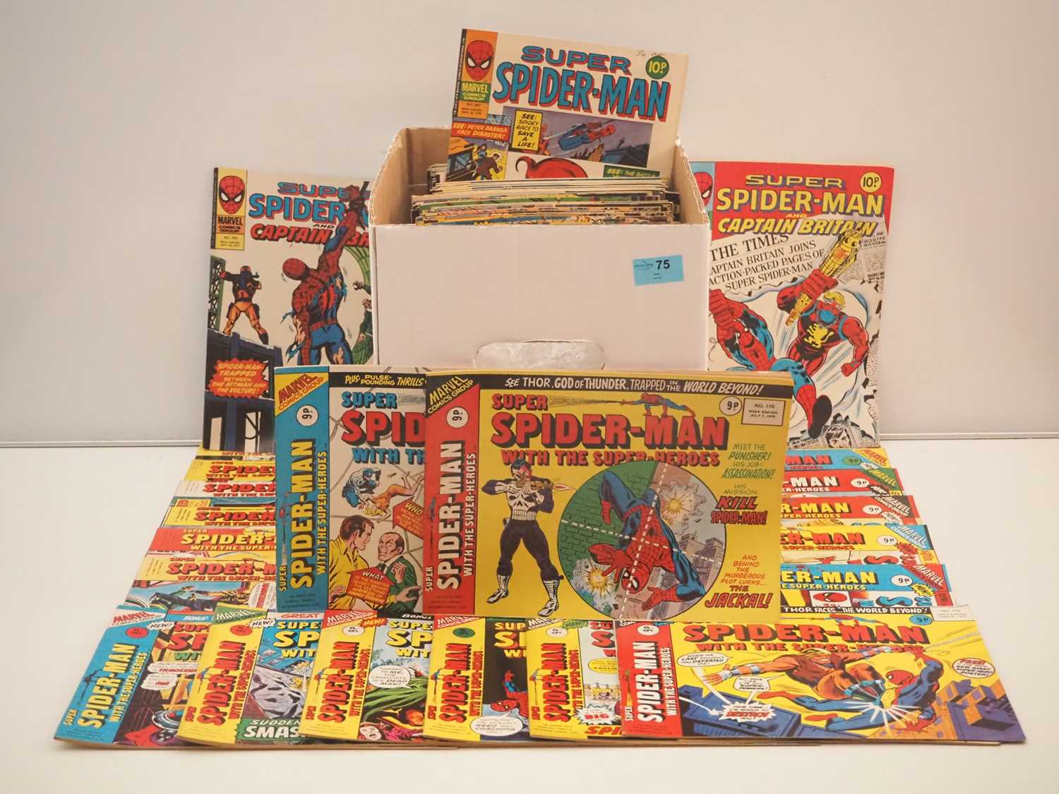 Lot 75 - SUPER SPIDER-MAN LOT (152 in Lot) - (1976/1979...