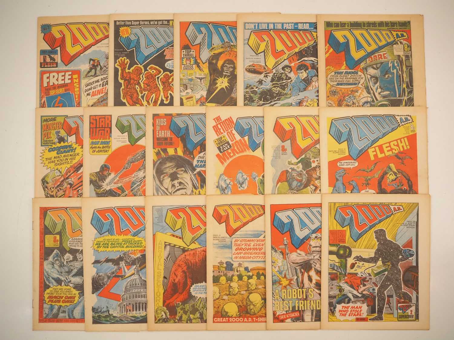 Lot 91 - 2000 AD PROG #3-7, 9-20 (17 in Lot) - (1977 -...