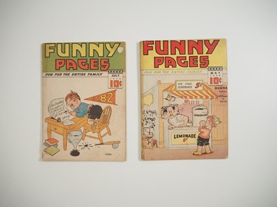 Lot 156 - FUNNY PAGES VOL.2 #8 & 9 (2 in Lot) - (1938 -...