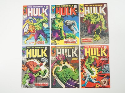 Lot 221 - INCREDIBLE HULK #103, 104, 105, 106, 107, 108...