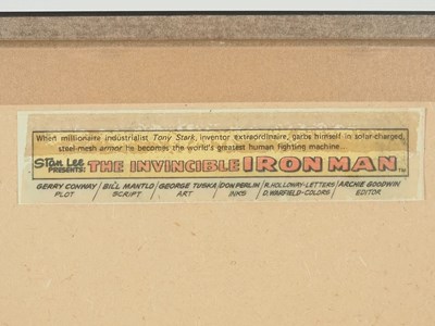 Lot 278 - GEORGE TUSKA INVINCIBLE IRON MAN ORIGINAL ART -...