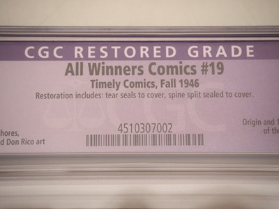 Lot 367 - ALL WINNERS COMICS #19 (1946 - TIMELY) -...